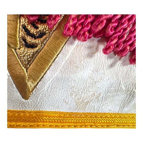 Vintage Wm. Lamber & Sons Masonic Apron Past High Priest Mason Embroidery READ - Picture 9 of 13